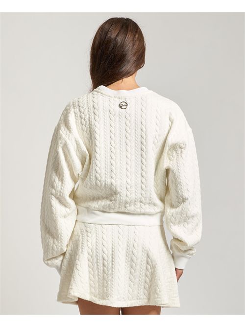 Maglione donna Gaelle Paris con intrecci all-over GAELLE PARIS | GAABW07697BI02